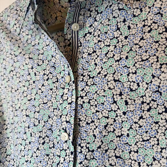 NWT Talbots Floral Button Down - Petite Medium - Picture 4 of 8